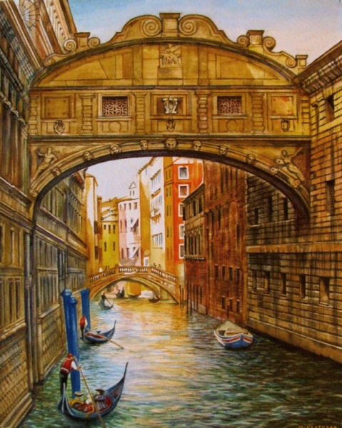Венеция. Мост вздохов (серия: Акварельные строфы)